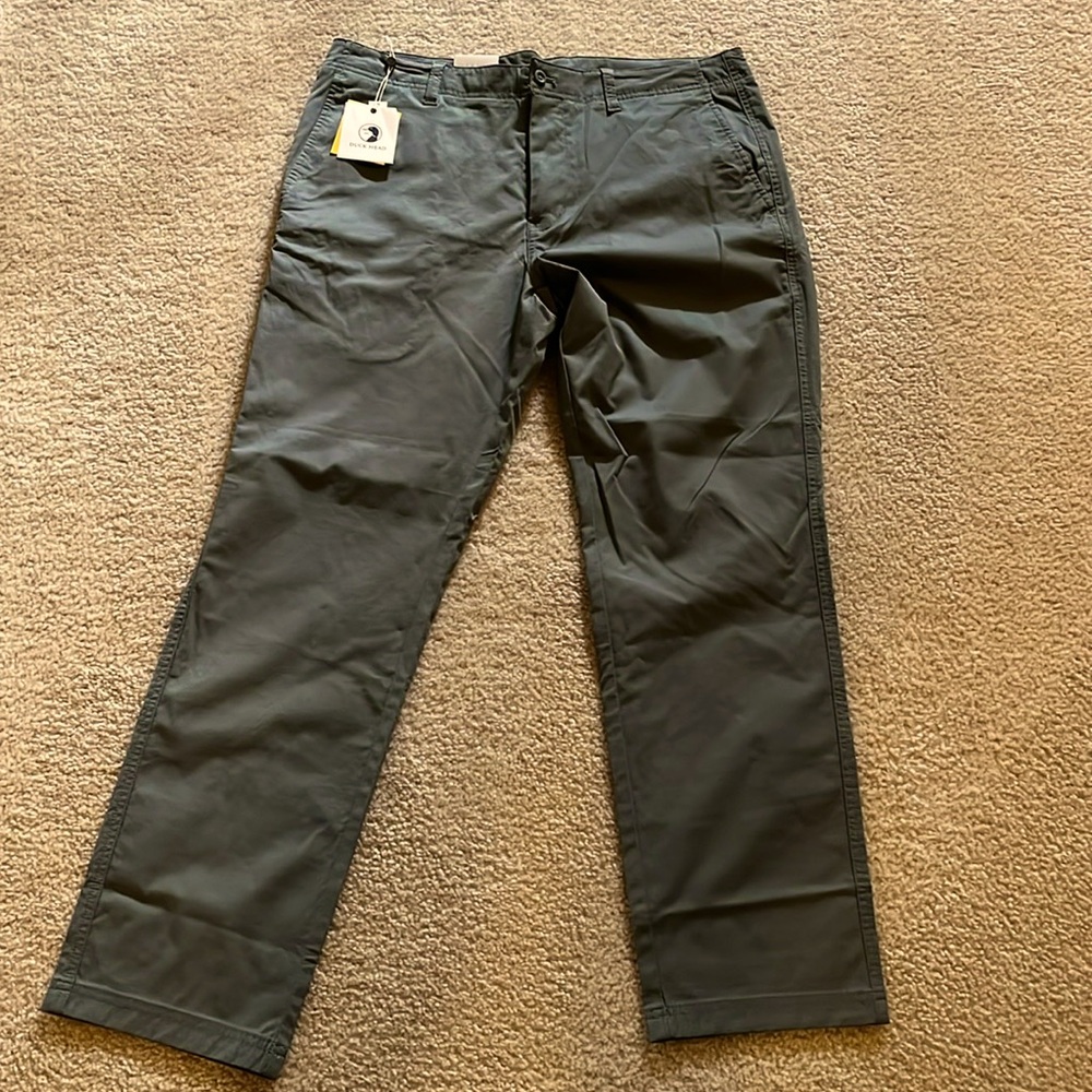 Duckhead Harbor Chinos; 35x30; Gunmetal Gray